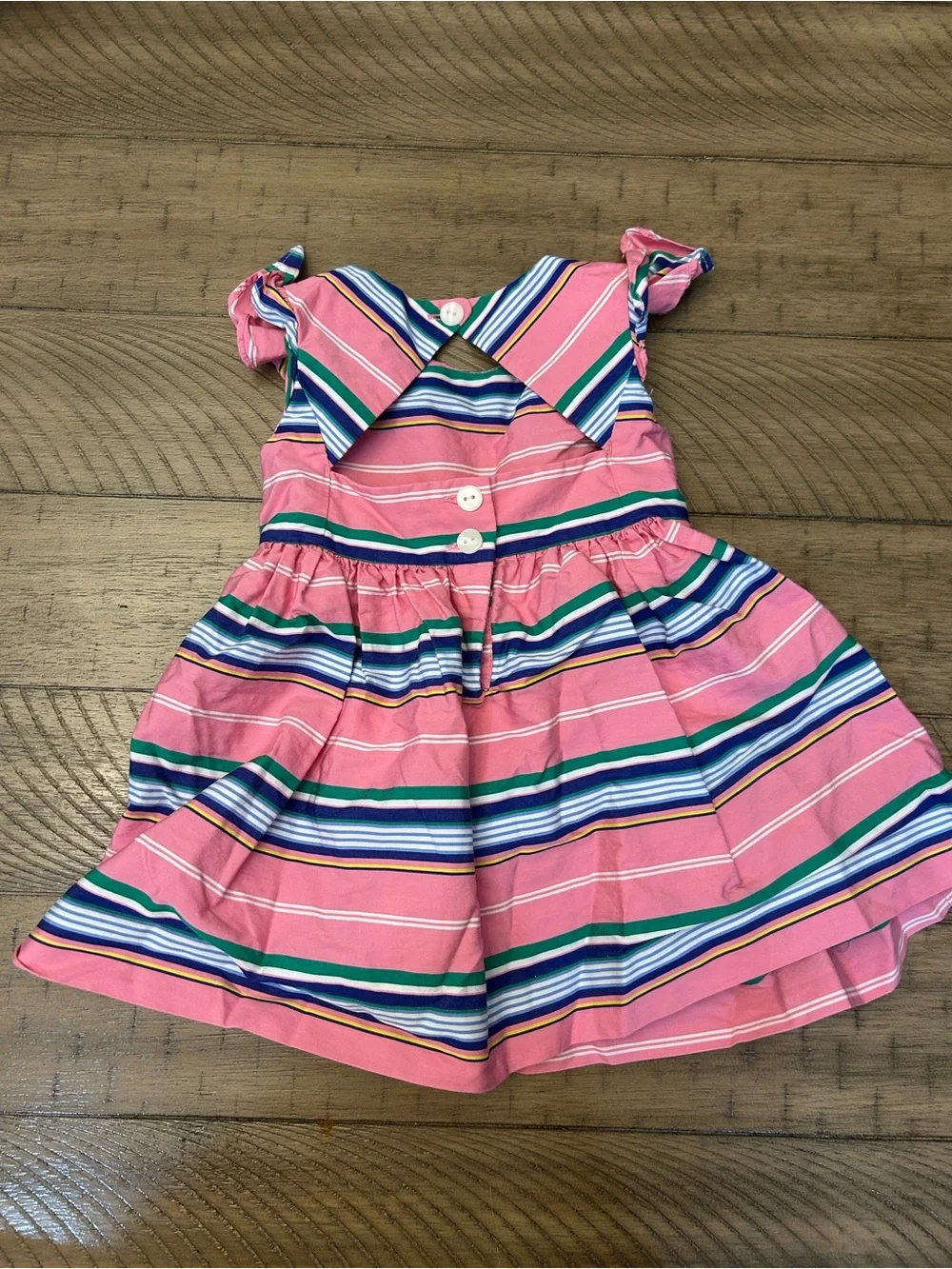 6-9M Ralph Lauren Pink Striped Dress